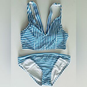 Michael Kors Logo Stripe Classic Bikini